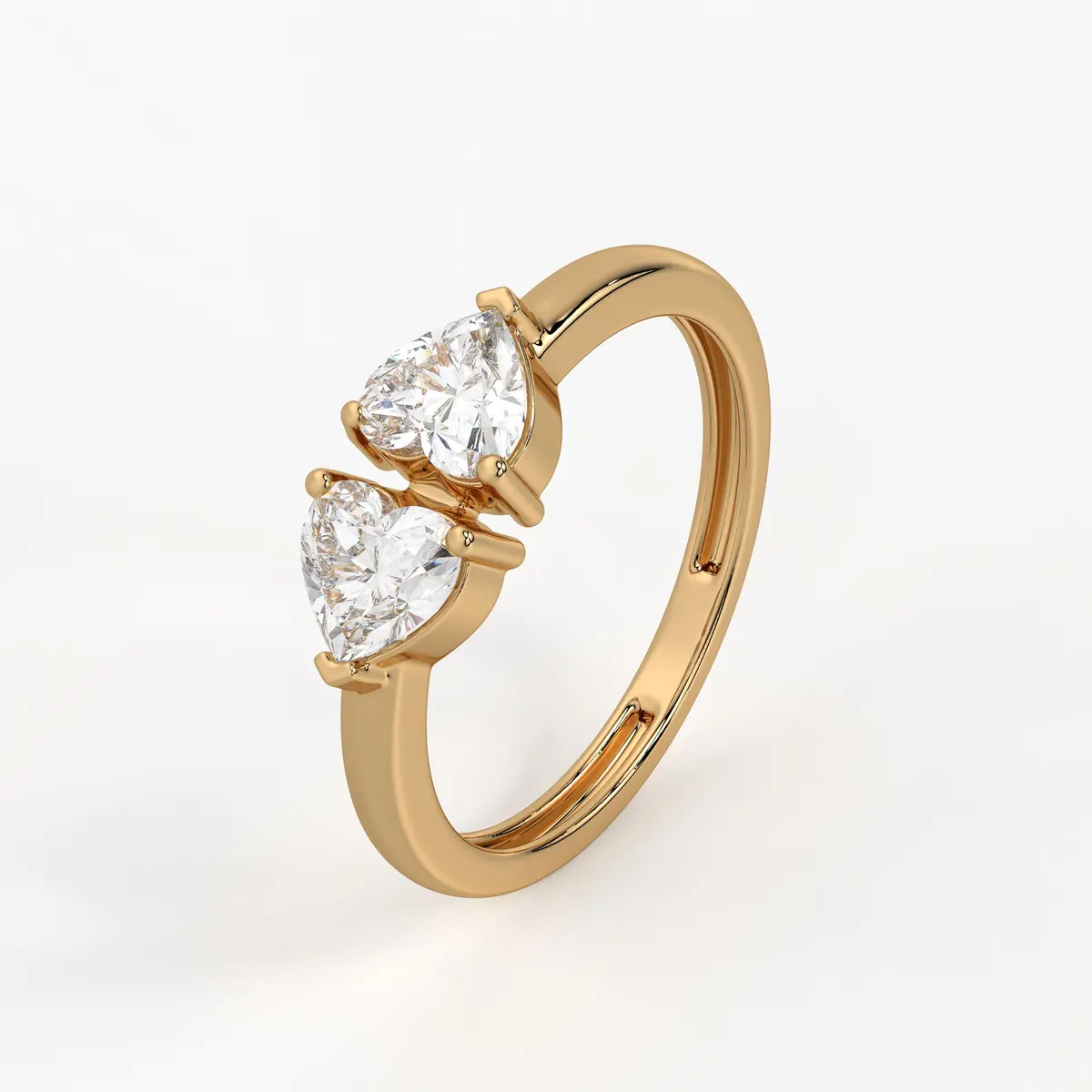 Twin Pear Diamond Ladies Ring